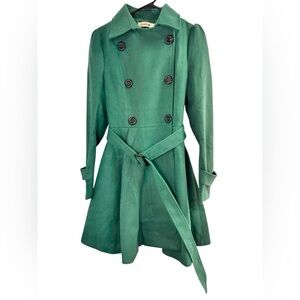 Foremode .Green Trench Coat